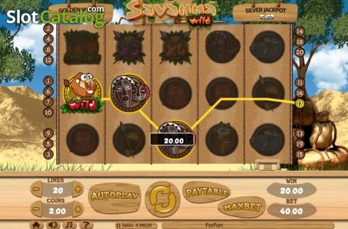 Οθόνη3. Savanna Wild Κουλοχέρης