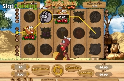 Οθόνη4. Savanna Wild Κουλοχέρης