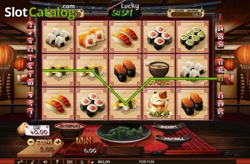 Οθόνη3. Lucky Sushi Κουλοχέρης