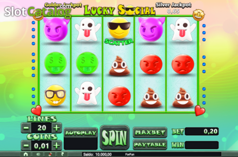 Οθόνη2. Lucky Social Κουλοχέρης