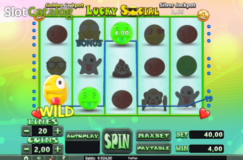 Οθόνη3. Lucky Social Κουλοχέρης