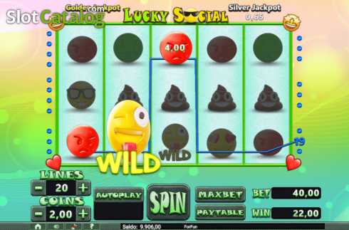 Οθόνη4. Lucky Social Κουλοχέρης
