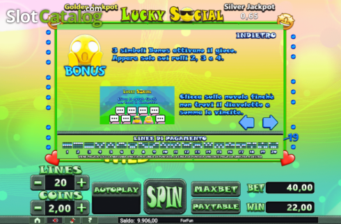 Οθόνη6. Lucky Social Κουλοχέρης