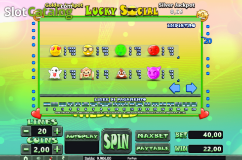 Οθόνη7. Lucky Social Κουλοχέρης