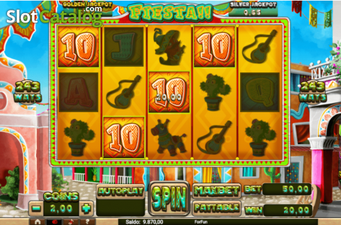 Οθόνη3. Fiesta (Slot Machine Design) Κουλοχέρης
