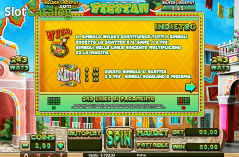 Οθόνη5. Fiesta (Slot Machine Design) Κουλοχέρης