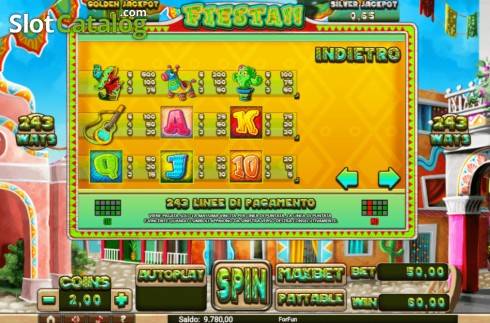 Οθόνη6. Fiesta (Slot Machine Design) Κουλοχέρης