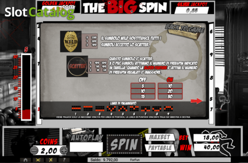 Οθόνη5. The Big Spin Κουλοχέρης
