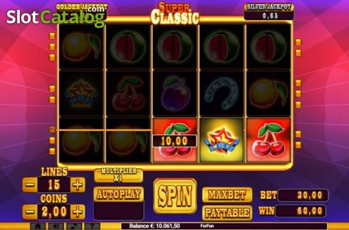 Οθόνη3. Super Classic (Slot Machine Design) Κουλοχέρης