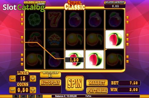 Οθόνη5. Super Classic (Slot Machine Design) Κουλοχέρης