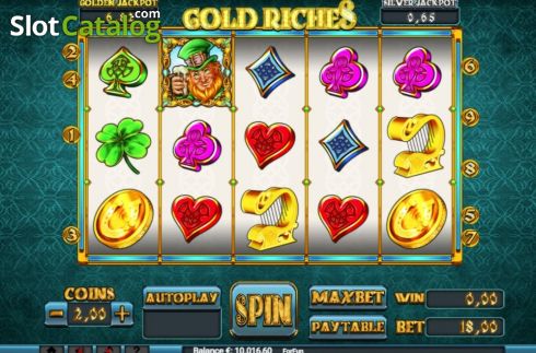 Οθόνη5. Gold Riches (Slot Machine Design) Κουλοχέρης 