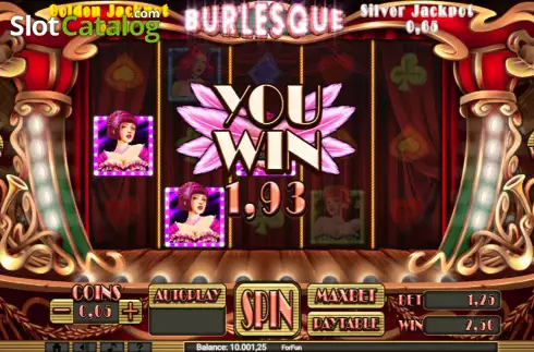 Οθόνη3. Burlesque (Slot Machine Design) Κουλοχέρης