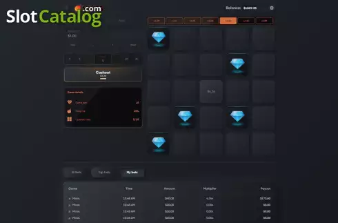 Οθόνη3. Mines (Turbo Games) Κουλοχέρης