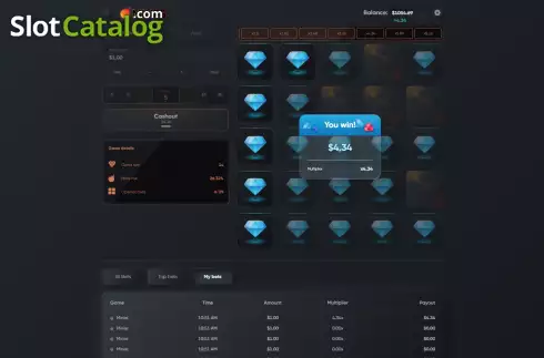 Οθόνη4. Mines (Turbo Games) Κουλοχέρης