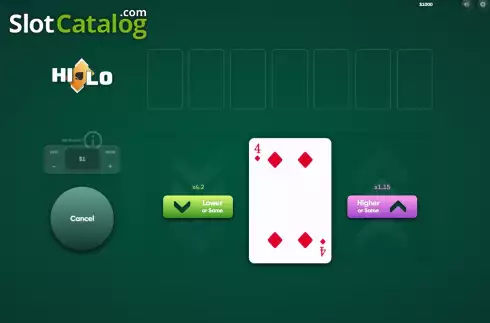 Οθόνη2. Hi-Lo (Turbo Games) Κουλοχέρης