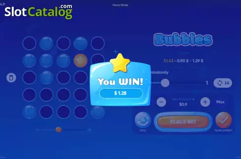 Οθόνη4. Bubbles (Turbo Games) Κουλοχέρης