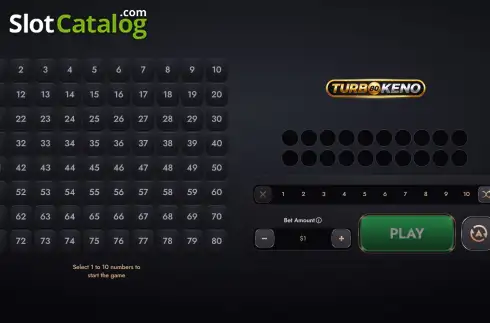 Οθόνη2. Turbo Keno (Turbo Games) Κουλοχέρης