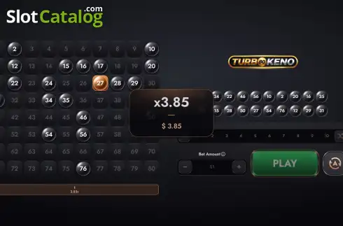 Οθόνη3. Turbo Keno (Turbo Games) Κουλοχέρης
