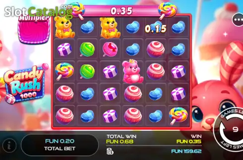 Οθόνη2. Candy Rush 1000 Κουλοχέρης