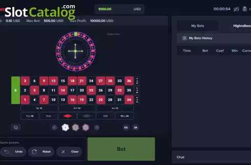Οθόνη2. Roulette (Upgaming) Κουλοχέρης
