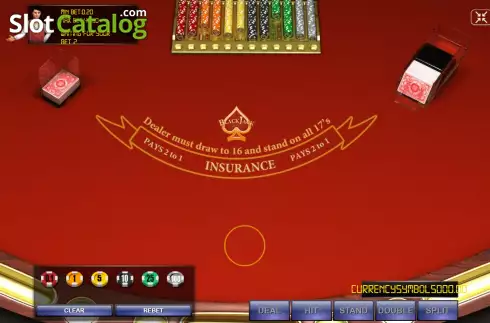 Οθόνη2. Blackjack Double Deck Κουλοχέρης