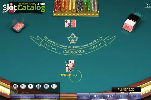 Οθόνη3. Blackjack Single Deck (Urgent Games) Κουλοχέρης