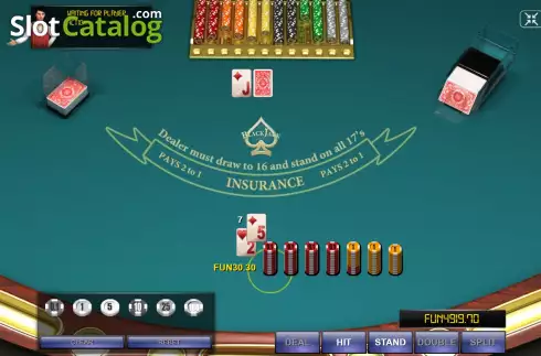 Οθόνη4. Blackjack Single Deck (Urgent Games) Κουλοχέρης