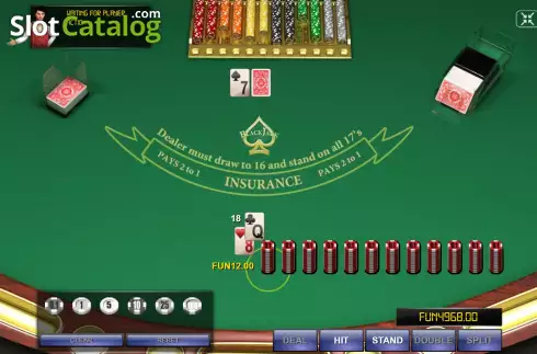 Οθόνη4. Blackjack Four Deck Κουλοχέρης 