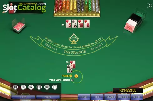 Οθόνη5. Blackjack Four Deck Κουλοχέρης 