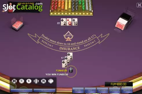 Οθόνη3. Blackjack Six Deck (Urgent Games) Κουλοχέρης