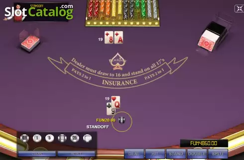 Οθόνη4. Blackjack Six Deck (Urgent Games) Κουλοχέρης