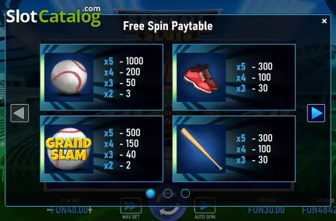 Οθόνη7. Baseball Grand Slam Κουλοχέρης