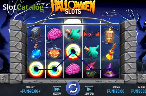 Οθόνη3. Halloween Slots (Urgent Games) Κουλοχέρης