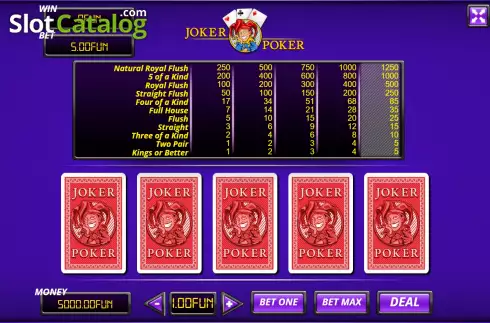Οθόνη2. Joker Poker (Urgent Games) Κουλοχέρης 