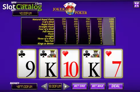 Οθόνη6. Joker Poker (Urgent Games) Κουλοχέρης 