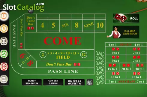 Οθόνη2. Craps (Urgent Games) Κουλοχέρης 
