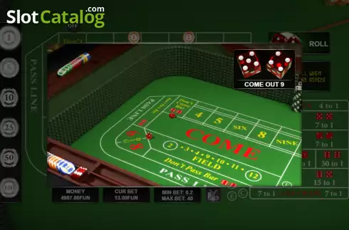 Οθόνη3. Craps (Urgent Games) Κουλοχέρης 