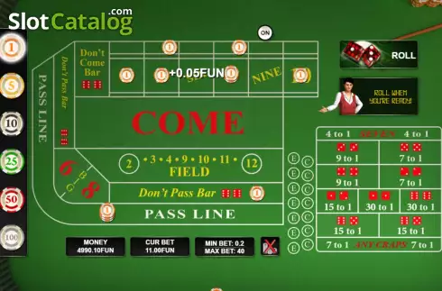 Οθόνη4. Craps (Urgent Games) Κουλοχέρης 