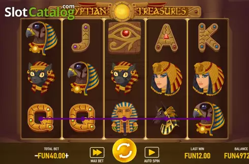 Οθόνη3. Egyptian Treasures (Urgent Games) Κουλοχέρης