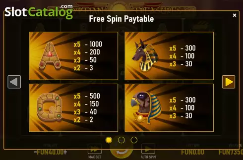 Οθόνη7. Egyptian Treasures (Urgent Games) Κουλοχέρης