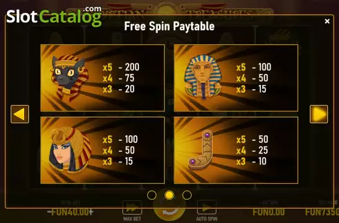 Οθόνη8. Egyptian Treasures (Urgent Games) Κουλοχέρης