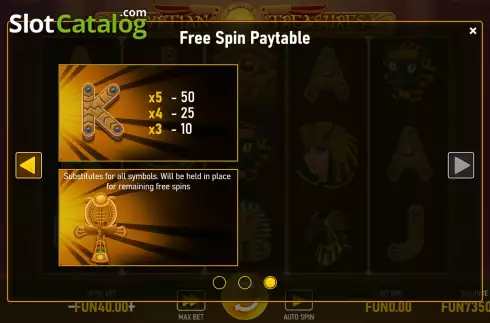 Οθόνη9. Egyptian Treasures (Urgent Games) Κουλοχέρης