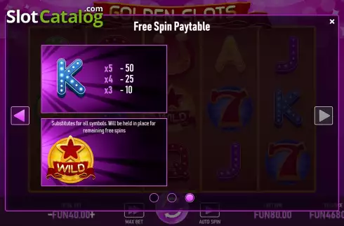 Οθόνη9. Golden Slots Κουλοχέρης