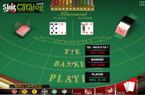 Οθόνη3. Baccarat (Urgent Games) Κουλοχέρης