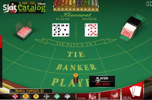 Οθόνη5. Baccarat (Urgent Games) Κουλοχέρης