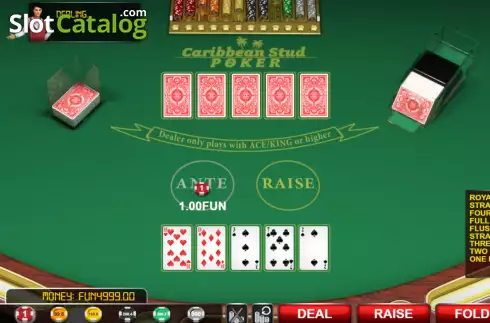 Οθόνη4. Caribbean Stud Poker (Urgent Games) Κουλοχέρης