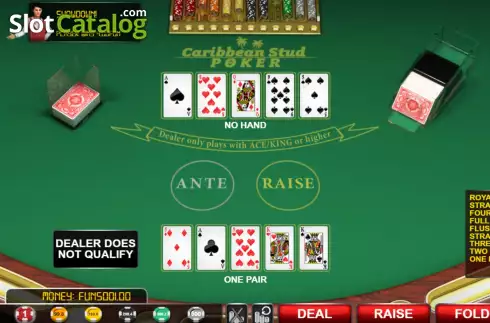 Οθόνη6. Caribbean Stud Poker (Urgent Games) Κουλοχέρης