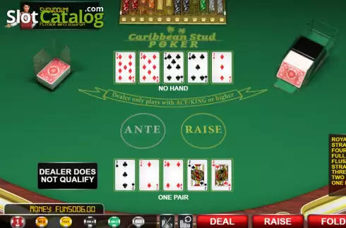 Οθόνη7. Caribbean Stud Poker (Urgent Games) Κουλοχέρης