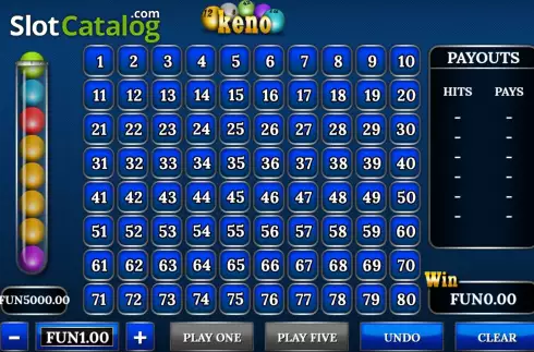 Οθόνη2. Keno (Urgent Games) Κουλοχέρης