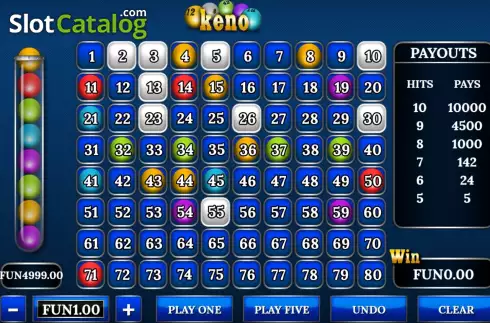 Οθόνη6. Keno (Urgent Games) Κουλοχέρης